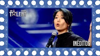 ¡Esta japonesa viene a cantar flamenco a nuestro jurado  Inéditos  Got Talent España 2018 [upl. by Ahtnamys424]