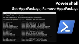 PowerShell GetAppxPackage RemoveAppxPackage [upl. by Nanice6]