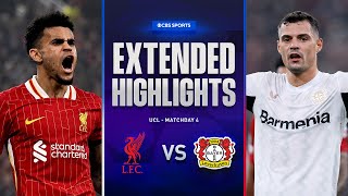 Liverpool vs Bayer Leverkusen Extended Highlights  UCL League Phase MD 4  CBS Sports Golazo [upl. by Nanete]