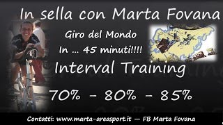 Lezione di spinning Interval Training 70 80 85 Giro nel mondo [upl. by Grazia625]