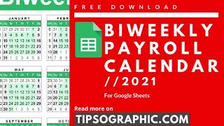 Google Sheets 2021 Biweekly Payroll Calendar Template ► Free Download [upl. by Elmore130]