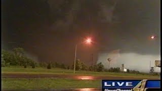 May 3 1999 Tornado  KFOR Live Coverage [upl. by Fraze]