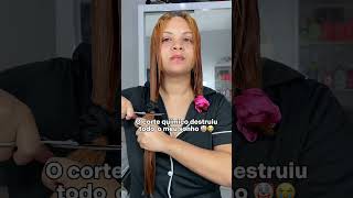 corte químico ✂️ vai recuperar❓️ corte cortequímico cortequimico cabelossecos cabelo [upl. by Zsazsa]