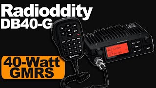 Radioddity DB40G Mobile GMRS Radio Review  DB40G High Power GMRS Radio Overview [upl. by Karole]