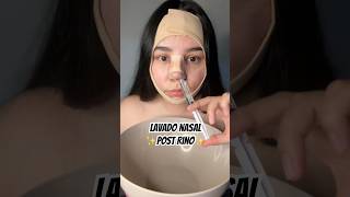 Lavado nasal post rino 👃🏻✨ asmr cirugia rinoplastia rino asmr asmrcynthia cinthiafernandez [upl. by Leoline]