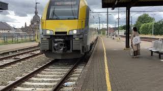 MS08 komt aan op station Oudenaarde als L trein naar Zottegem09082024 [upl. by Kcirdec]