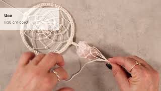 Tutorial Maak een prachtige macramé dromenvanger met rozenkwarts  iHobby [upl. by Jar]