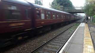 35018 British India line passes wilpshire station 15 10 22 [upl. by Nylram]