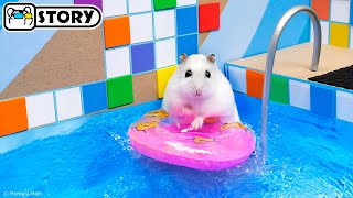 The Awesome Hamster Ball Pool Maze 🐹 Homura Ham Pets [upl. by Nessa]