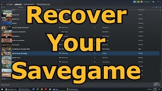 How To Reload or Recover Steam Cloud Saves Quick amp Easy [upl. by Ubald]