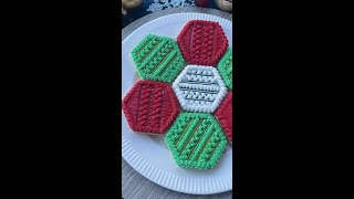 Cookie Decorating Ideas  Black Christmas Tree Cookies Satisfying Decorating with Royal Icing [upl. by Ranilopa989]