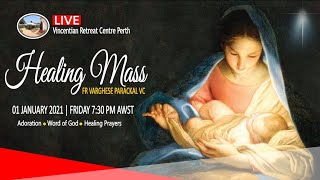 Friday Healing Mass 0101202  Live  Vincentian Retreat Centre Perth [upl. by Llennor]