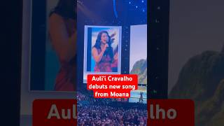 Auli’i Cravalho debuts new song from Moana  D23 [upl. by Bertolde28]