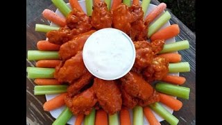 How to make Deep Fried Buffalo Chicken Wings RECIPE  Franks Red Hot Sauce [upl. by Gintz]