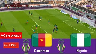 Nigeria vs Cameroon live Africa Cup of Nations 2023 Match result simulation Gameplay PC PES 2021 [upl. by Weixel166]