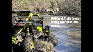 Mill Creek Arkansas UTV part 2 2022 Overlook hill climbs creek riding [upl. by Neelrihs]