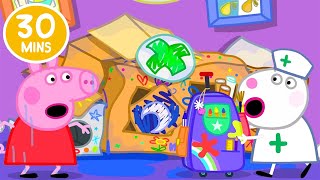 Crafting Cardboard Houses 📦  Peppa Pig Full Episodes [upl. by Illak702]