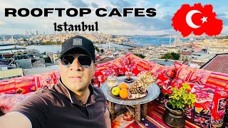 Rooftop Cafes In Istanbul  Seven Hills Cafe  Taht Istanbul  Nova Cafe [upl. by Shields]