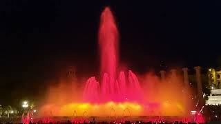 Montjuïc Magic Fountain Show  Barcelona [upl. by Arised]