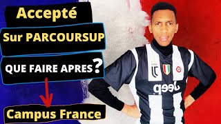 COMMENT FAIRE CAMPUS FRANCE  Acceptation Parcoursup  Télécharger admission Entretien frais [upl. by Paige]