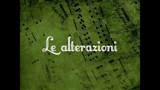 Le ALTERAZIONI Appunti di notazione musicale [upl. by Htir494]