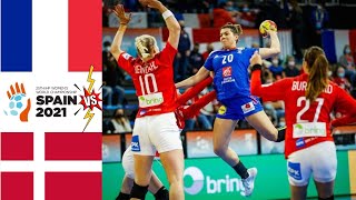 France Vs Denmark Semifinal Handball Womens World Championship Spain 2021 [upl. by Ilbert]