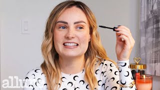 Molly Burkes 10 Minute Blind Beauty Makeup Routine  Allure [upl. by Asilad]