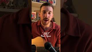 “July”  Noah Cyrus acoustic americana acousticcover folkpop singing [upl. by Hamitaf293]