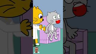 when I got vaccinated funny cartoon tom cat drawing animation comedy memes art [upl. by Denman388]