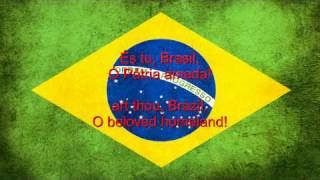 Brazil National Anthem English lyrics [upl. by Kcirdde]