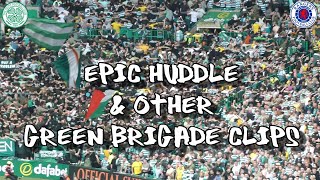 Epic Huddle  Other Green Brigade Clips  Celtic 3  Rangers 0  010924 [upl. by Eihtak]