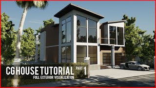 How to Create a Modern House in Blender  Part 1  Blender 282 [upl. by Calli730]