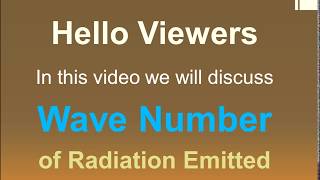 Wavenumber Derivation  Calculation of wavenumber [upl. by Terrell]