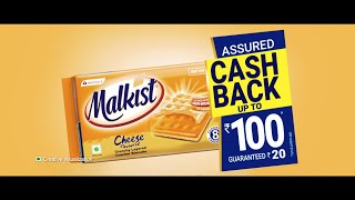 MalkistGuaranteed Cashback Offer upto ₹ 100 Malkist cant resist  BENGALI [upl. by Suoiradal]