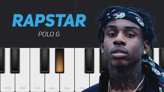 Polo G  RAPSTAR│Mobile Piano Cover│Easy Tutorial [upl. by Dynah]