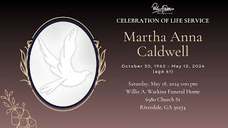 Celebrating The Life amp Legacy of Ms Martha Anna Caldwell [upl. by Lenoel]