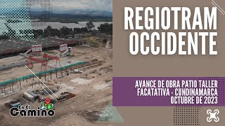 VUELO DE DRONE  Avance de Obra Regiotram de Occidente Patio Taller el Corzo Octubre [upl. by Aidole]