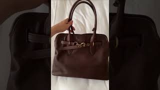 미우미우 MIUMIU Aventure nappa leather bag 5BG2912BBLF0NBLwwwroseluxcom [upl. by Aizti]