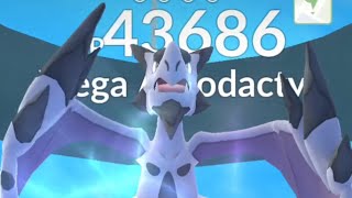 mega aerodactyl raid on Pokemon go pokemongo pokemon megaraid aerodactyl megaaerodactyl raid [upl. by Dnalro]