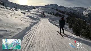 Zermatt 4K POV ski run Sunnegga Rothorn  Zermatt [upl. by Hubble]