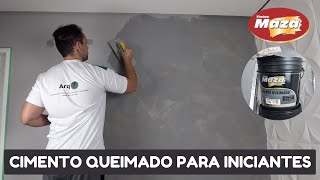 CIMENTO QUEIMADO PARA INICIANTES PASSO A PASSO COMPLETO TUDO EM UM SÓ VÍDEO APRENDA A FAZER DIY [upl. by Lohman788]