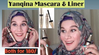 YANQINA Volume 1 Second MascaraEyelinerQuality👍Affordable Review amp Demo《Essentials by Sarah》 [upl. by Rhyne]