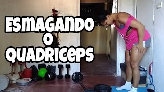 Esmagando os quadriceps 🦵 treino pra chegar na exaustão 🔥🔥🔥 [upl. by Amato]