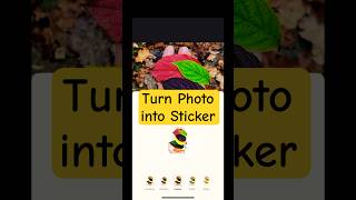 Convert Any Photo into Sticker using iOS iphonetips shortfeed [upl. by Inatirb]