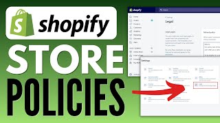 How To Add Store Policies And Legal Pages On Shopify 2023 [upl. by Sonja]