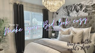 How to Layer your bed How to make your bed look amp feel comfortable HELPFUL TIPS [upl. by Danieu756]