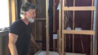 Hot Water System GravityFed Wood Fired Passive Solar Collector  Freds Tiny Houses Blog [upl. by Jarlathus]