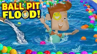 OUR BALL PIT FLOODED Crazy Washer Machine  Chick Fil A No Like Shawn FUNnel Vision Flood Vlog [upl. by Selij]