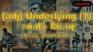 adj Underlying meaning basis foundation with 5 examples [upl. by Monetta]