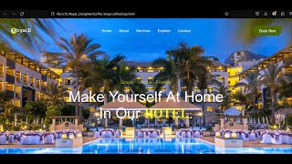 Create a Responsive Hotel Website with HTML CSS and JavaScript Build a Stunning Landing Page [upl. by Norrahs]